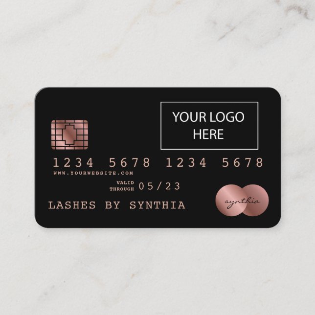 Add Your Logo Credit Card Style (Front)