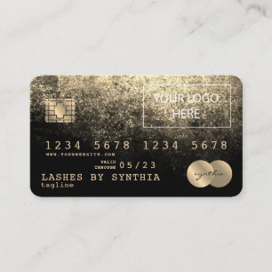 Add Your Logo Credit Card Styled Gold and Black