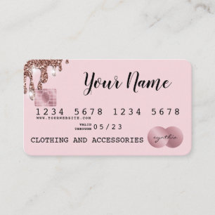 Add your logo Credit Card Styled Rose Gold