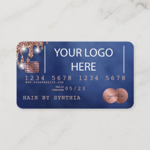 Add your logo Credit Card Styled Rose Gold