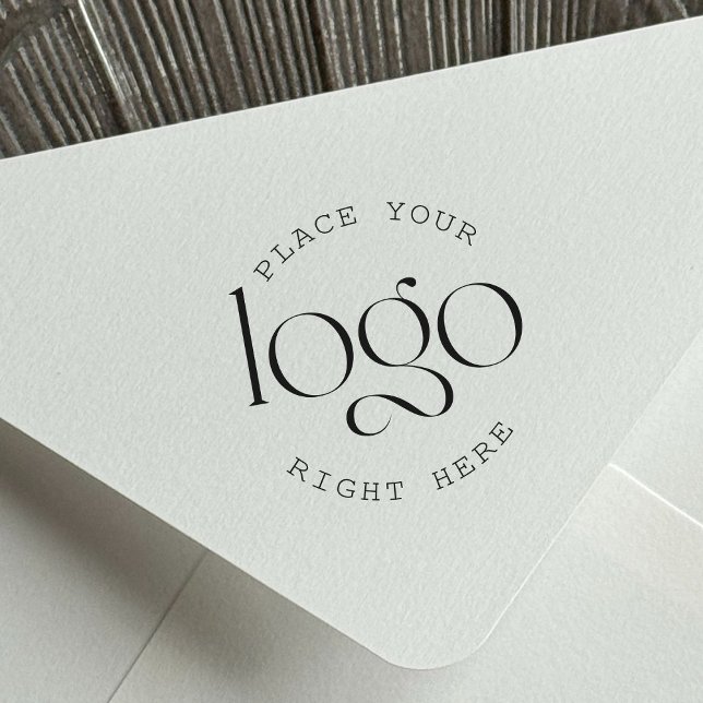 Add Your Logo Custom Business Promotional Rubber Stamp (add your logo personalized rubber stamp)