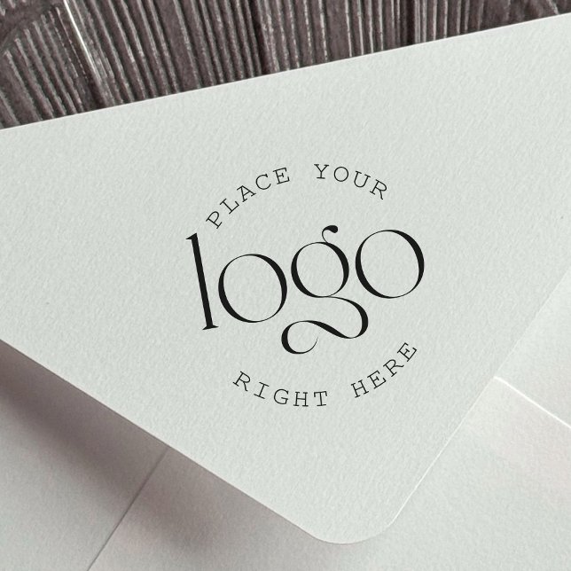 Add Your Logo Custom Business Promotional White Self-inking Stamp (professional custom business logo stamp)