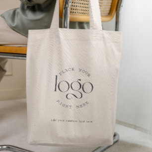Add Your Logo Custom Business Promotional White Tote Bag