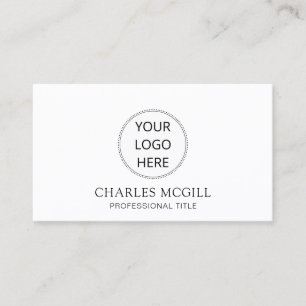 Add Your Logo Custom Circle Template Business Card