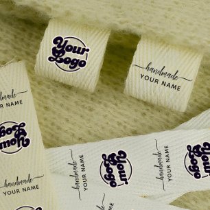 Add your logo custom clothing label branded grosgrain ribbon