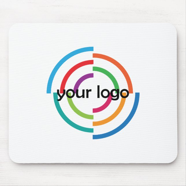 ADD Your LOGO CUSTOM company business CORPORATE Mouse Mat (Front)