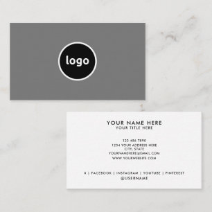 Add Your Logo Custom Professional Business Cards