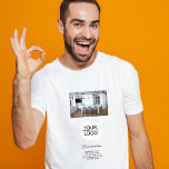 Add your Logo Custom Text Photo Promotion  T-Shirt<br><div class="desc">Add your Logo with Custom Text and Photo Promotion T-Shirt. Insert your logo and photo and customise the text,  company name,  address and contact information. Business promotion or giveaway for your clients and business partners.</div>