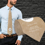 Add your Logo Custom Text Rustic Beige Promotion  Tie<br><div class="desc">Add your Logo Custom Text Rustic Beige Promotional neck tie. Rustic beige background and white text. Insert your logo into the template and customise the text,  company name,  address and contact information. Business promotion or giveaway for your clients and business partners.</div>