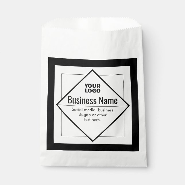 Add Your Logo Customisable Template Favour Bags (Front)