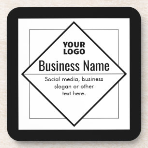 Add Your Logo Customizable Template Coaster