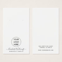 Add Your Logo Earring And Script Name Display Card