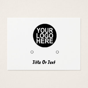 Add Your Logo Earring With Address