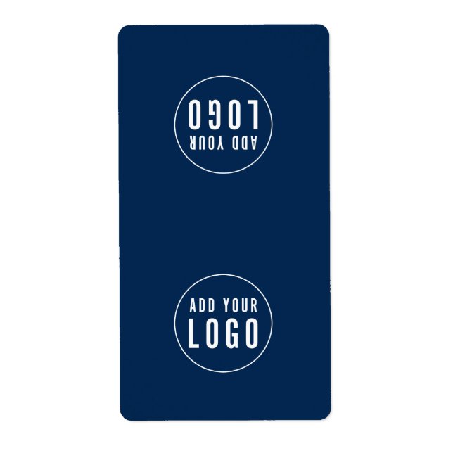 Add Your Logo Editable Colour Bag Packaging Sticke (Front)