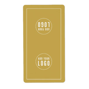 Add Your Logo Editable Colour Bag Packaging Sticke