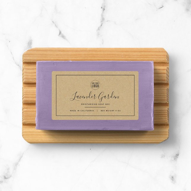 Add Your Logo Grey Border Kraft Product (Creator Uploaded)