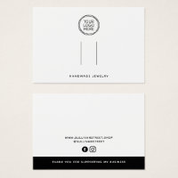 Add Your Logo Hair Barrette Clip Display Card