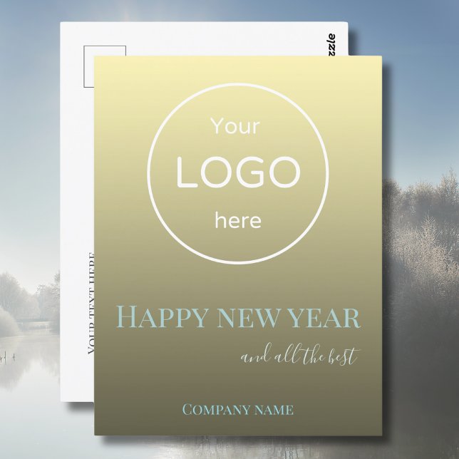 Add your logo happy new year 2025 greeting card (Creator Uploaded)