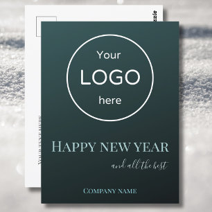 Add your logo happy new year 2025 greeting card