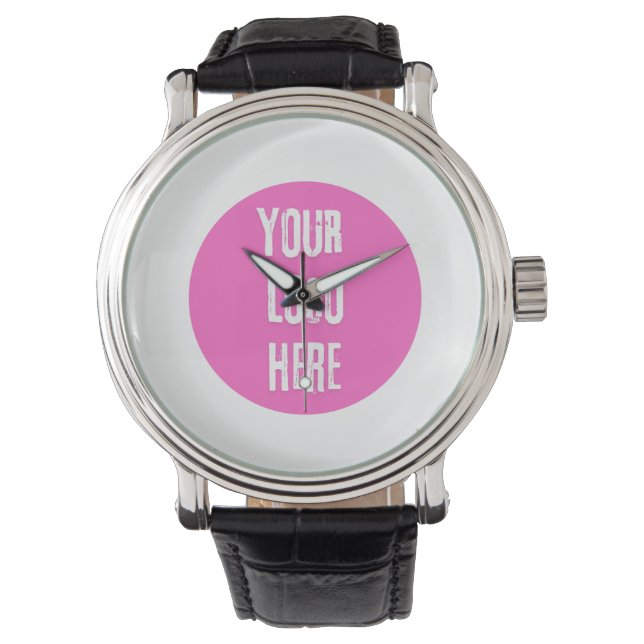 Add your logo here Custom Design on Watch (Front)