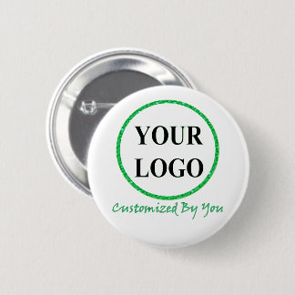 ADD YOUR LOGO HERE CUSTOM WEDDING 6 CM ROUND BADGE