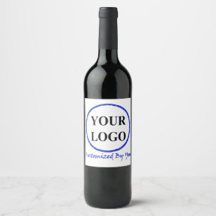 ADD YOUR LOGO HERE CUSTOM WEDDING WINE LABEL