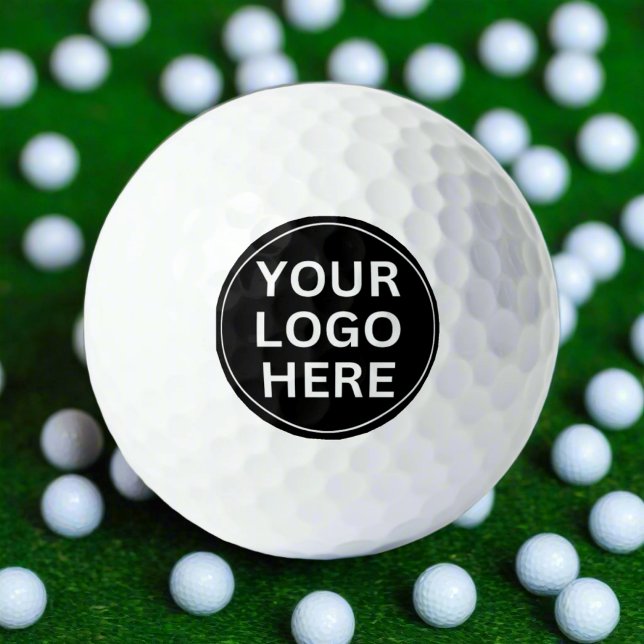 Add Your Logo Here l Promotional Black & White  Golf Balls (Creator Uploaded)