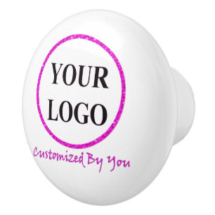 ADD YOUR LOGO HERE Moon Celestial Door Space Ceram Ceramic Knob