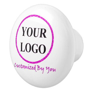 ADD YOUR LOGO HERE Moon Celestial Door Space Ceram Ceramic Knob