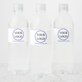 ADD YOUR LOGO HERE WATER BOTTLE LABEL