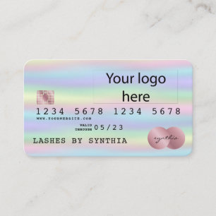 Add Your Logo Holograph Credit Card Hologram foil