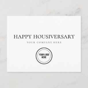 Add Your Logo Home Anniversary Client Follow Up Postcard