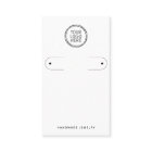 Add Your Logo Hoop Earring Display Card