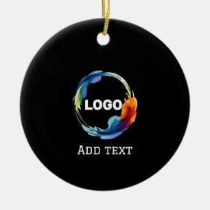 add your logo in a ceramic tree decoration