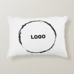 add your logo in a decorative cushion