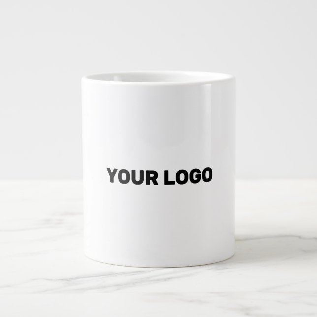 add your logo in a large coffee mug (Front)