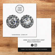 Add Your Logo Jewellery Display Card