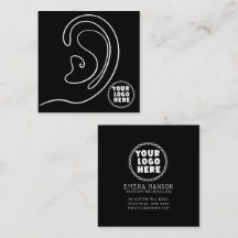 Add Your Logo jewellery Earrings Black Display Car