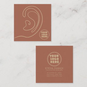 Add Your Logo jewellery Earrings Marron Display Ca Calling Card