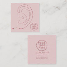 Add Your Logo jewellery Earrings Pink Display Card
