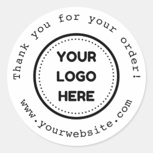 Add Your Logo Minimalist Modern Sticker