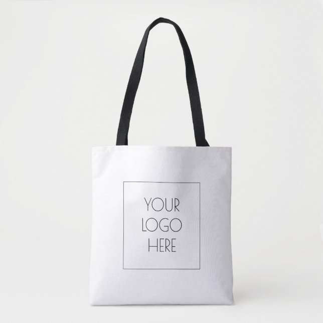 Add Your Logo minimalist simple Tote Bag (Front)