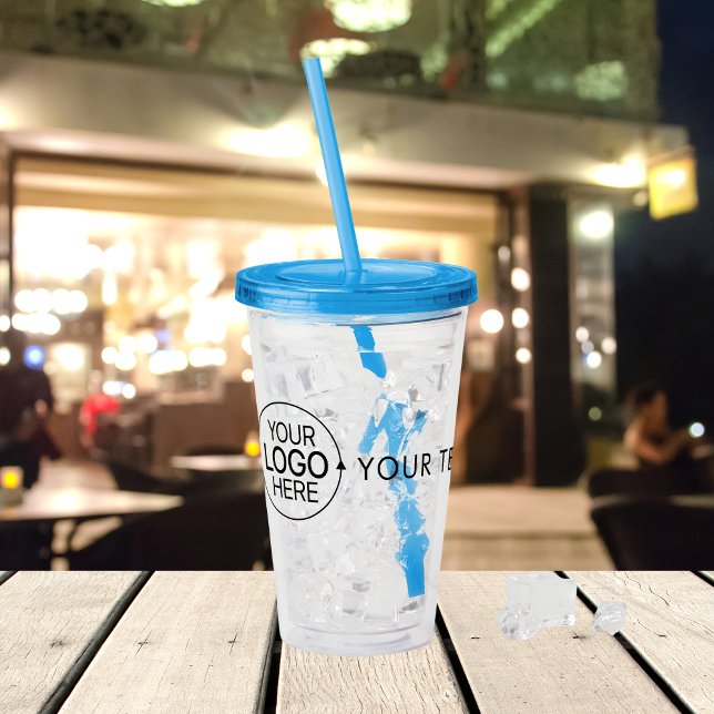 Add Your Logo Minimalist Typography  Acrylic Tumbler (Add Your Logo Minimalist Typography Acrylic Tumbler)