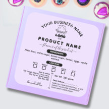 Add your Logo Modern Cottage Law Food label purple
