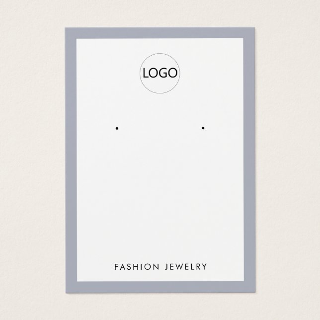 Add your logo modern elegant jewellery display car (Front)