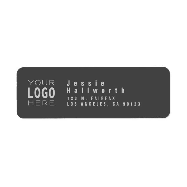 Add Your Logo | Modern Look Return Address (Front)