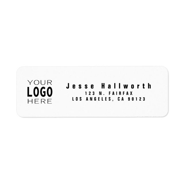 Add Your Logo | Modern Return Address (Front)