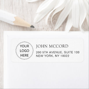 Add Your Logo Modern Return Address
