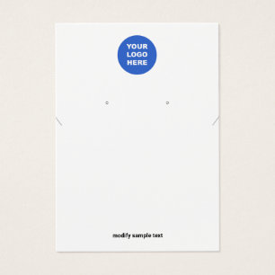Add Your Logo Necklace and Earring Display Card