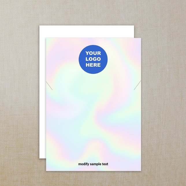 Add Your Logo Necklace Holographic Display Card (Creator Uploaded)